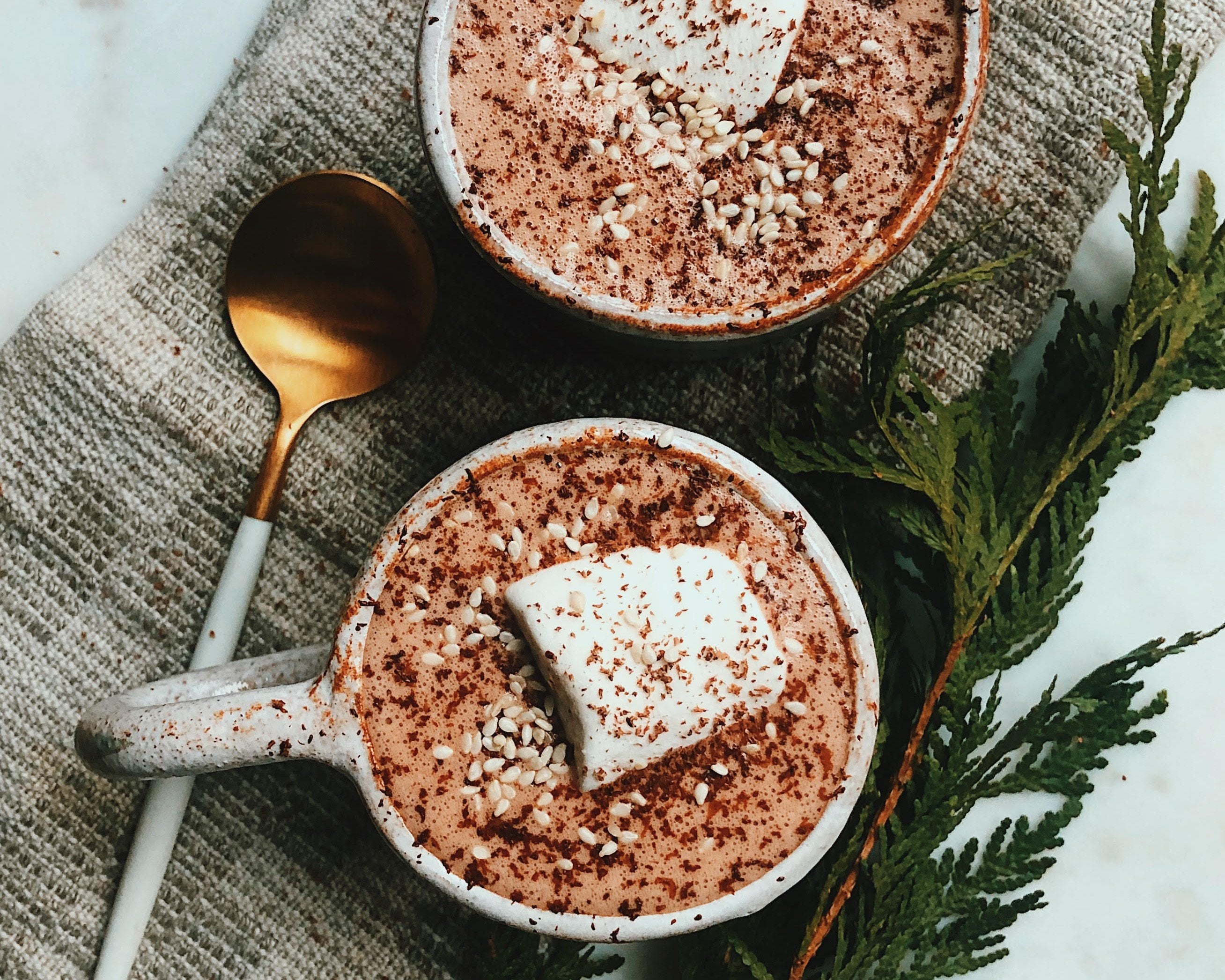 Tahini Hot Chocolate by Holistic Nutritionist Fran Allen