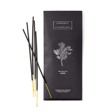 Cedar Wood Essential Oil Incense Sticks - Province Apothecary
