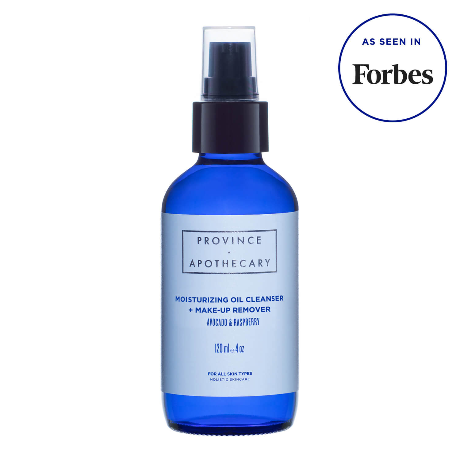 Province Apothecary Moisturizing Oil Cleanser + Make Up Remover - 120ml with Press