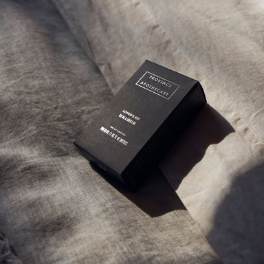 Province Apothecary Lover's Kit with Sex Oil and Lover's Oil on bed