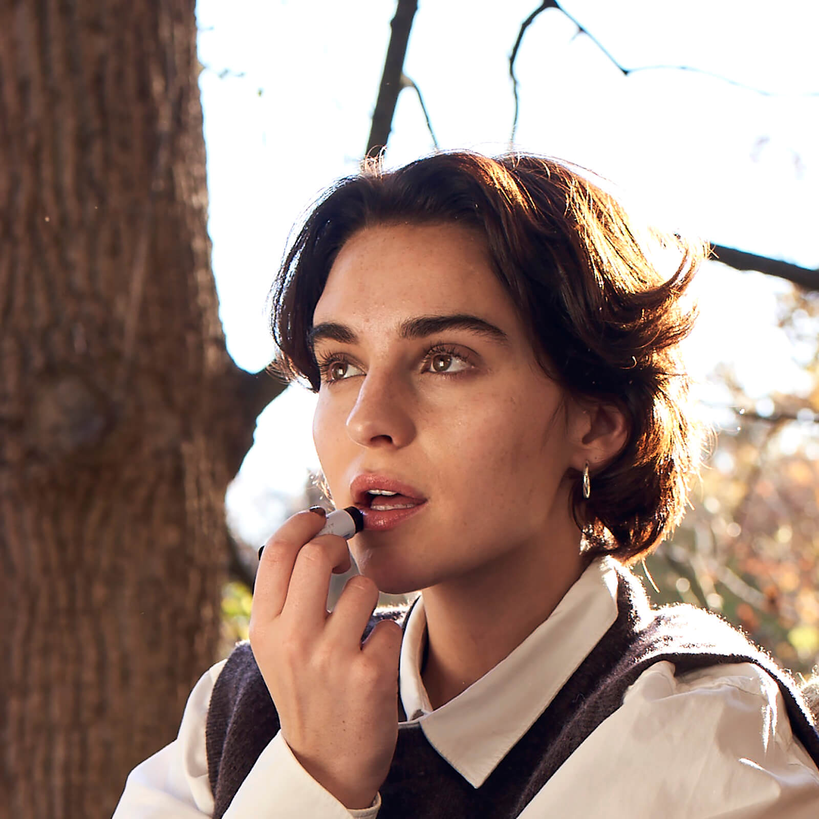 Repairing + Conditioning Lip Balm on model - Province Apothecary