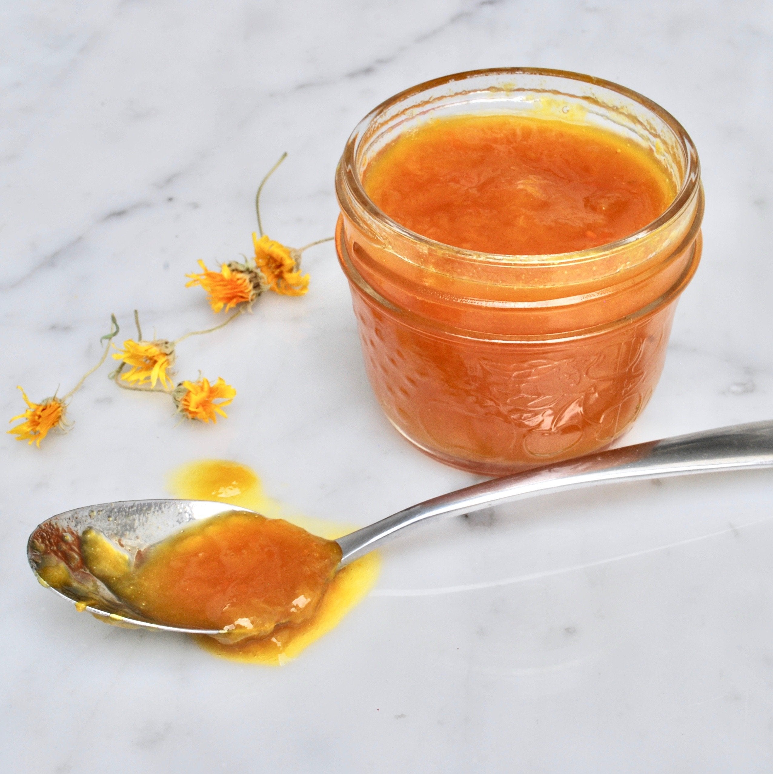 Sunshine Jam With Plums, Turmeric and Bee Pollen |  Recipe by Preservation Society