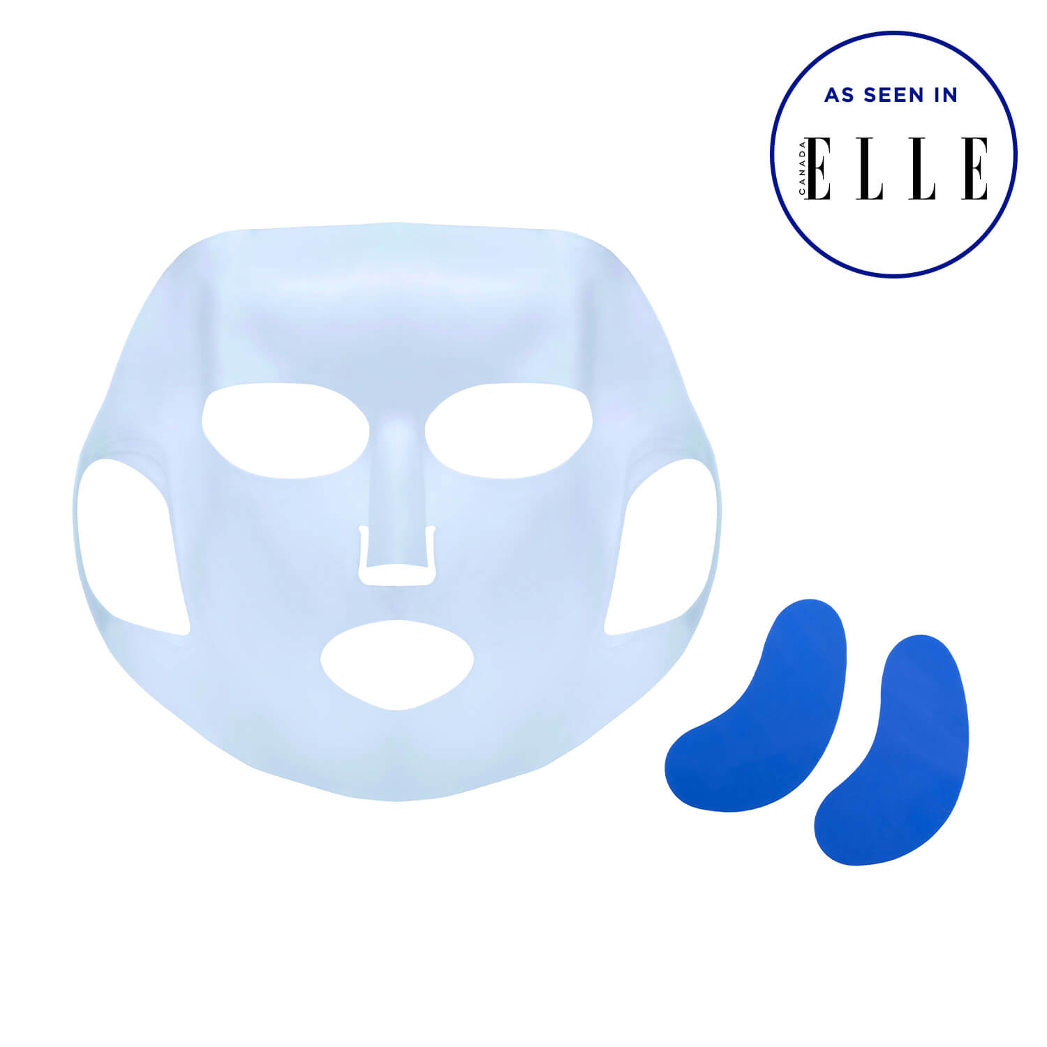 Reusable Silicone Sheet Mask Set for Face + Eyes