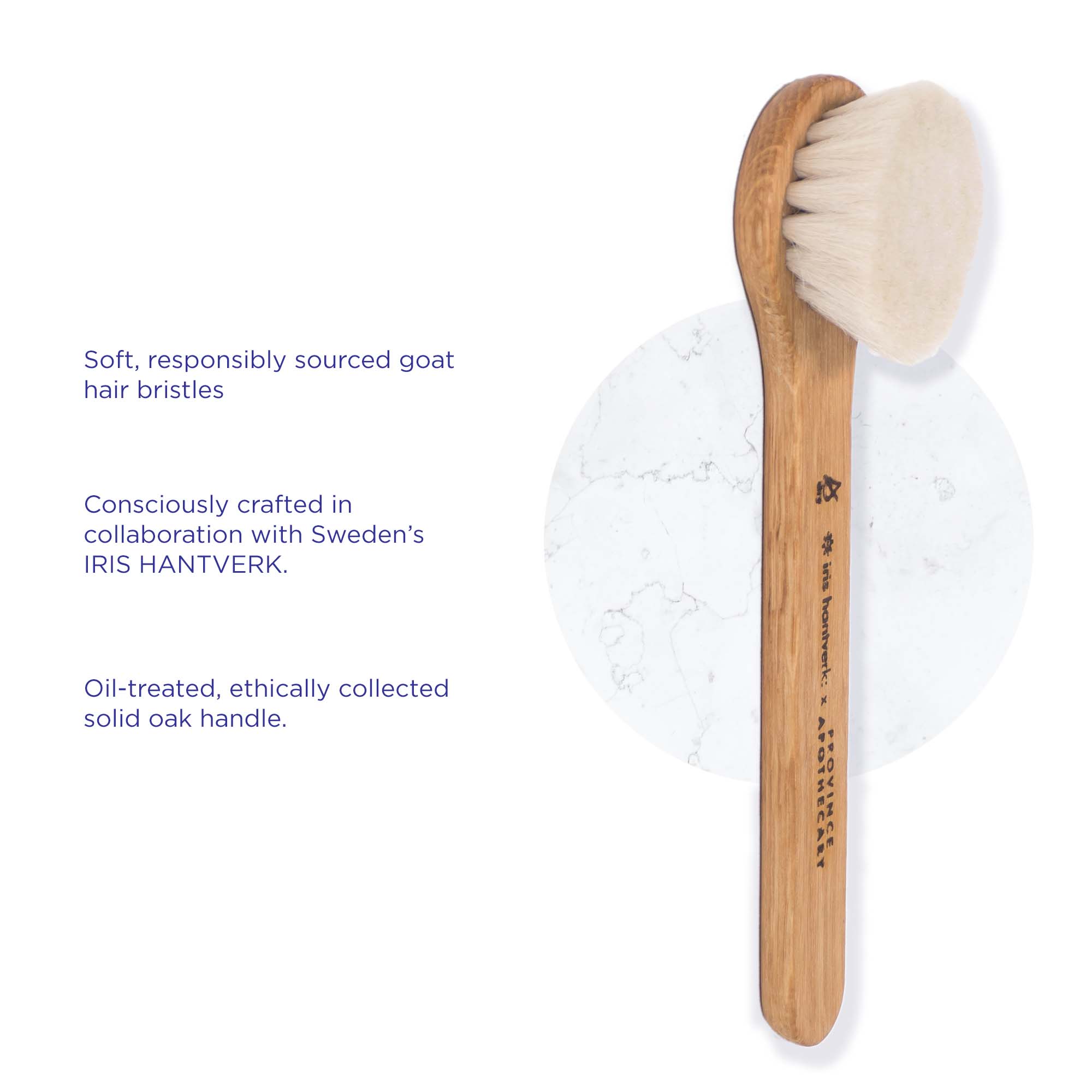 Daily Glow Facial Dry Brush infographic - Province Apothecary